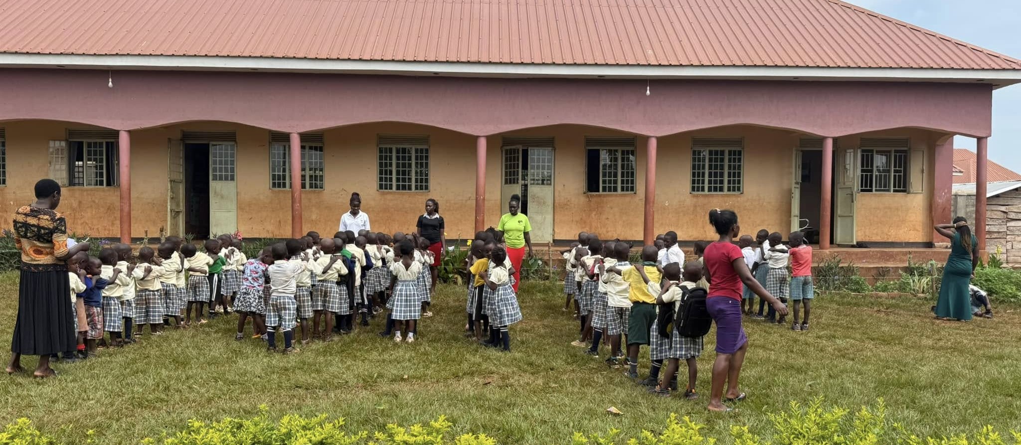 Morning assembly at the home